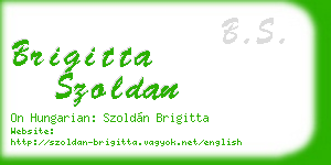 brigitta szoldan business card