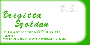 brigitta szoldan business card